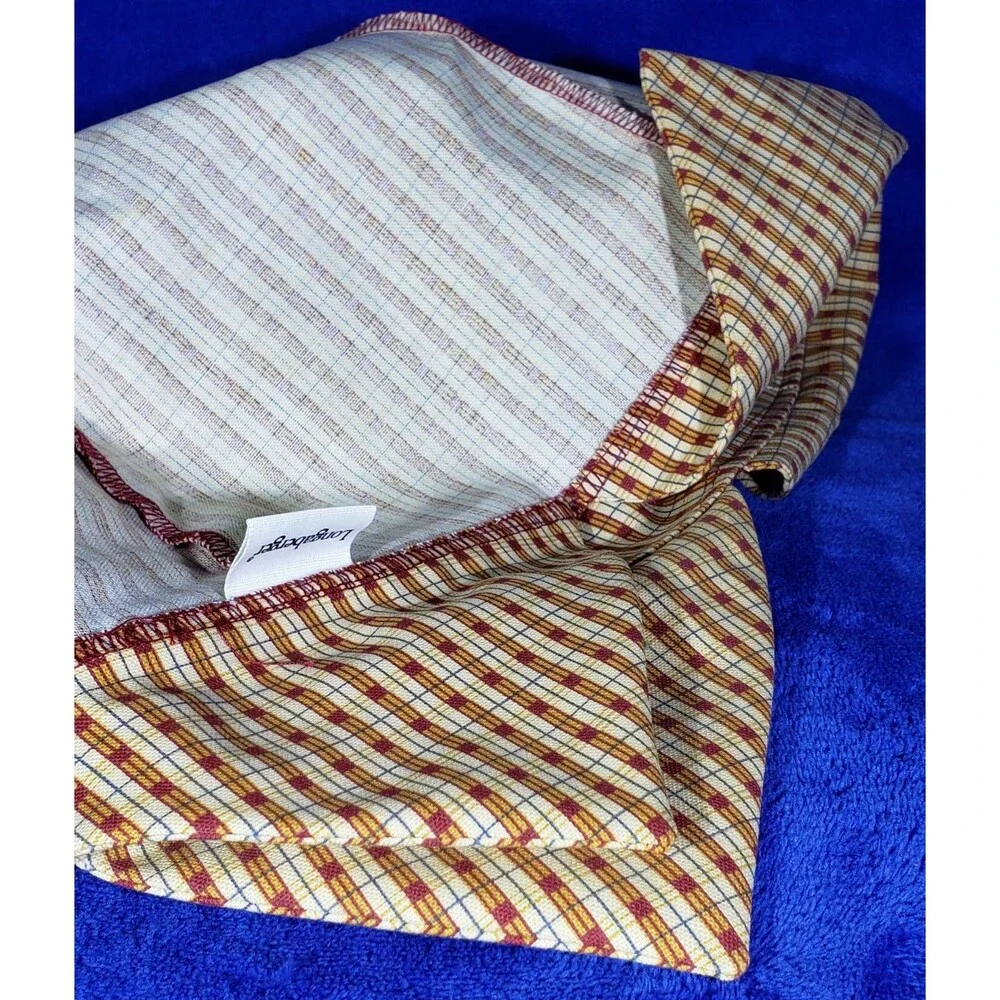 1999 Longaberger Homestead Basket #13871. COMBO: Liner, Tie-On, Protector